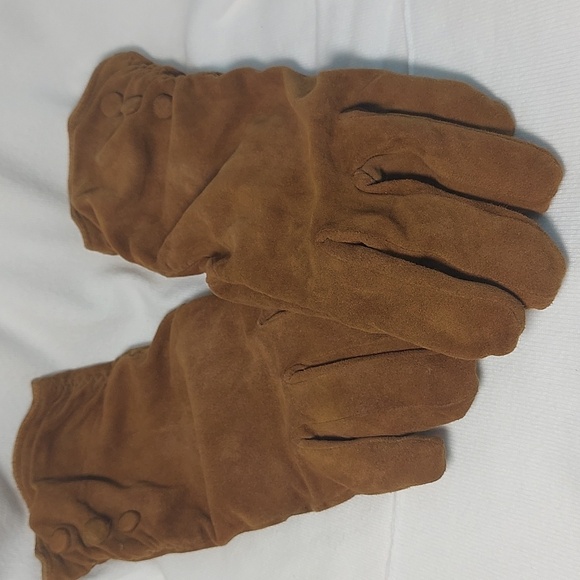Suede gloves size 8, with lining 70% wool and 30% acrylic - Picture 1 of 7